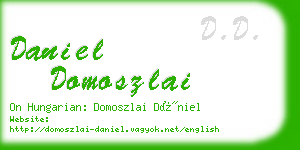 daniel domoszlai business card